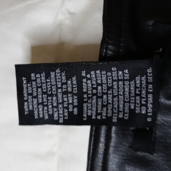 Black Faux Leather Leggings Zac & Rachel Medium - Picture 6 of 8